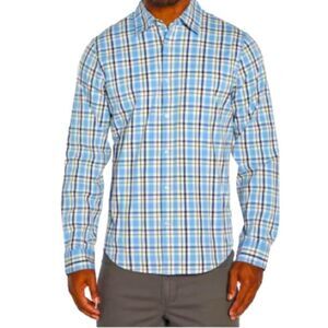 Gap Men’s Long Sleeve Woven Poplin Shirt Glacier Grey Size XXL New With Tags